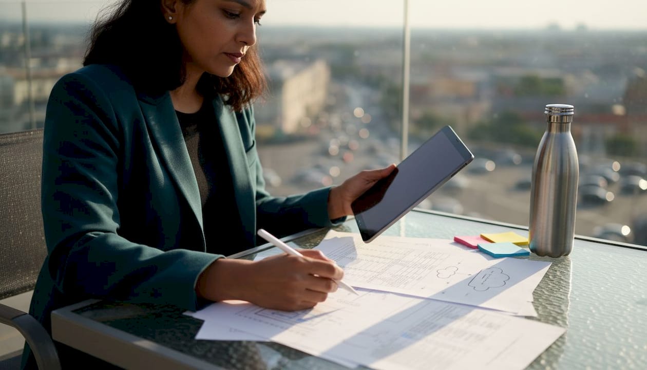 IT leader reviewing software rationalization documents