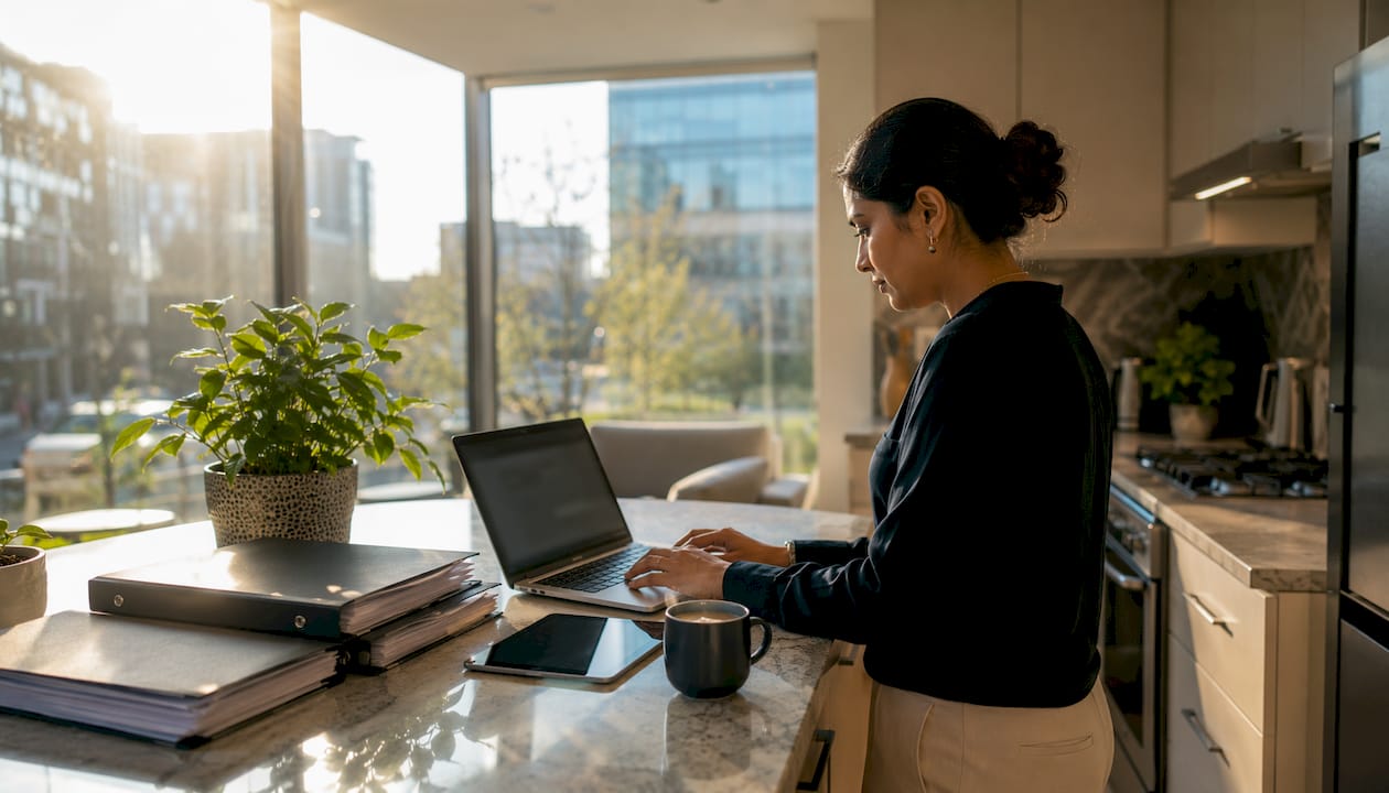 IT manager working on SaaS management dashboard