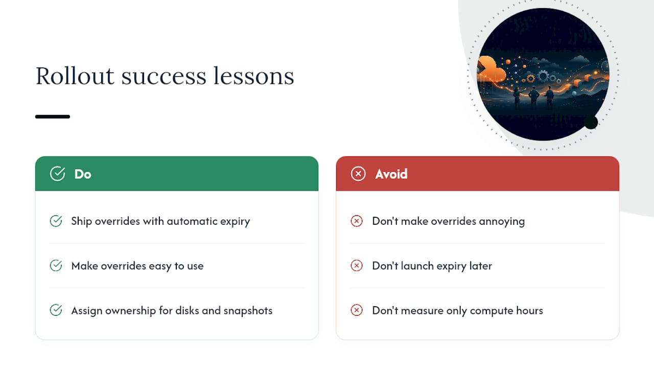 What I've Learned Watching Scheduling Rollouts Succeed and Fail — overview diagram