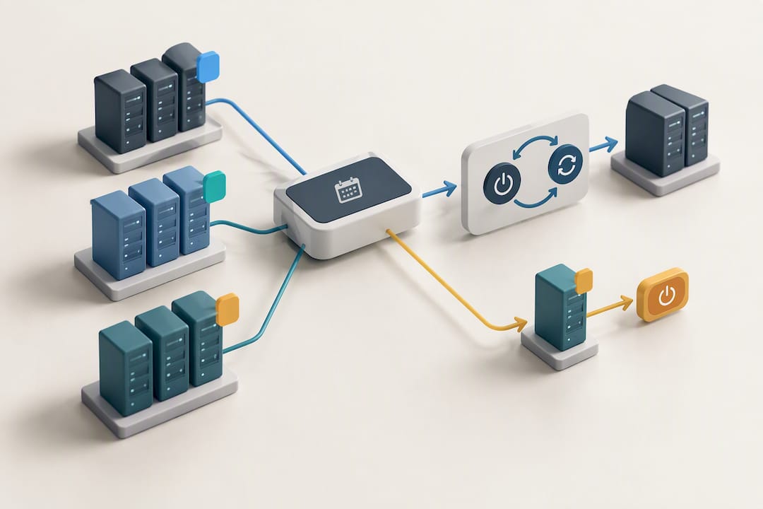 Tagged cloud resources routed by schedules