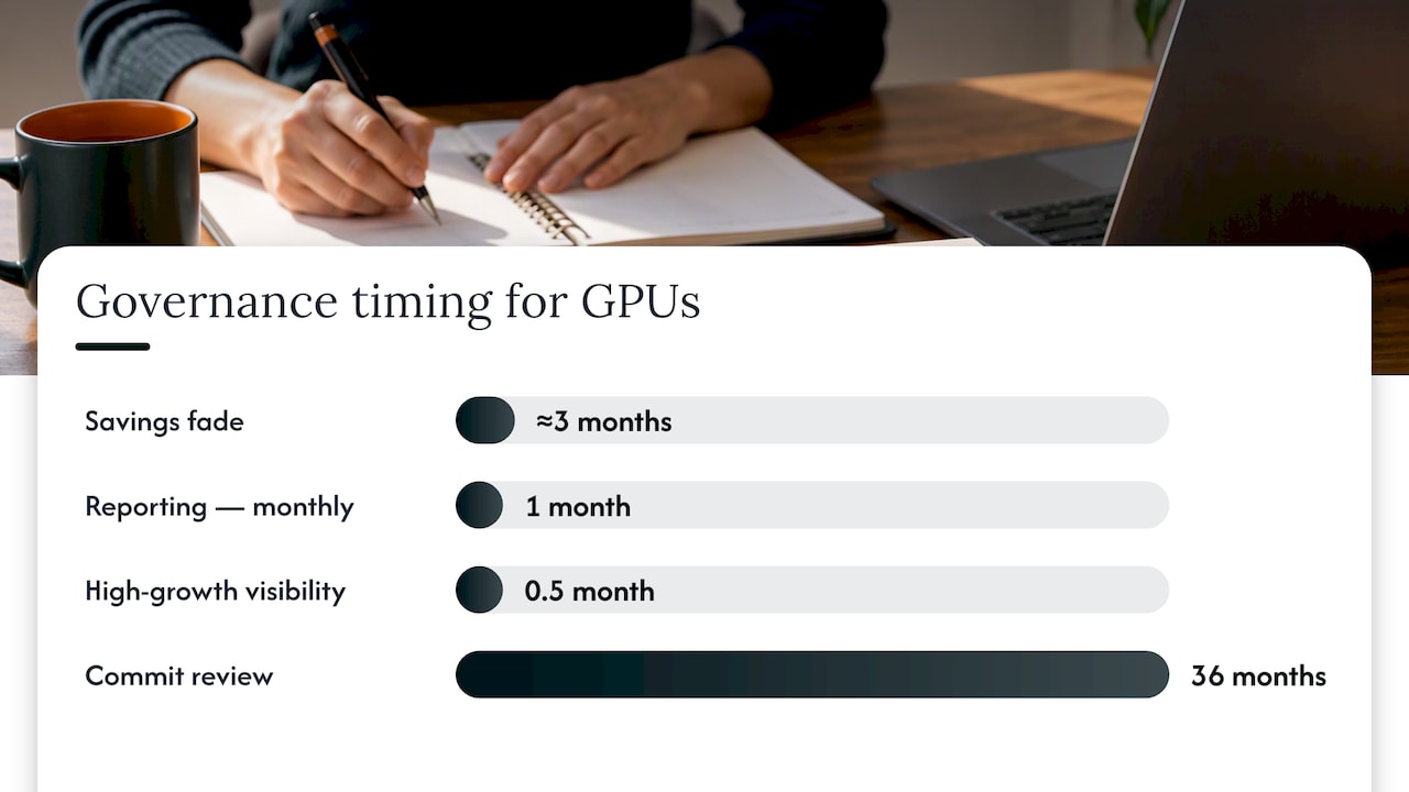 Building a sustainable framework: process and governance for GPU spend — overview diagram