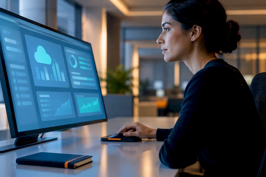 FinOps lead reviewing cloud savings automation