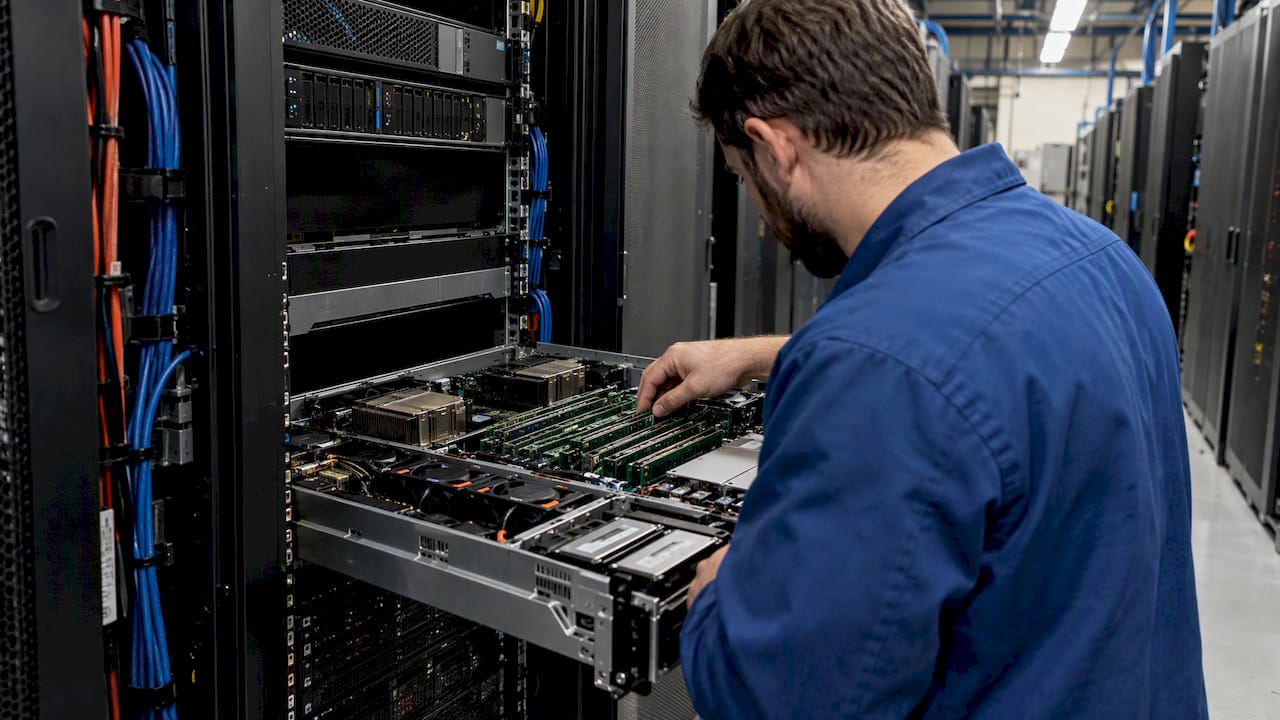 Server chassis with memory and storage modules