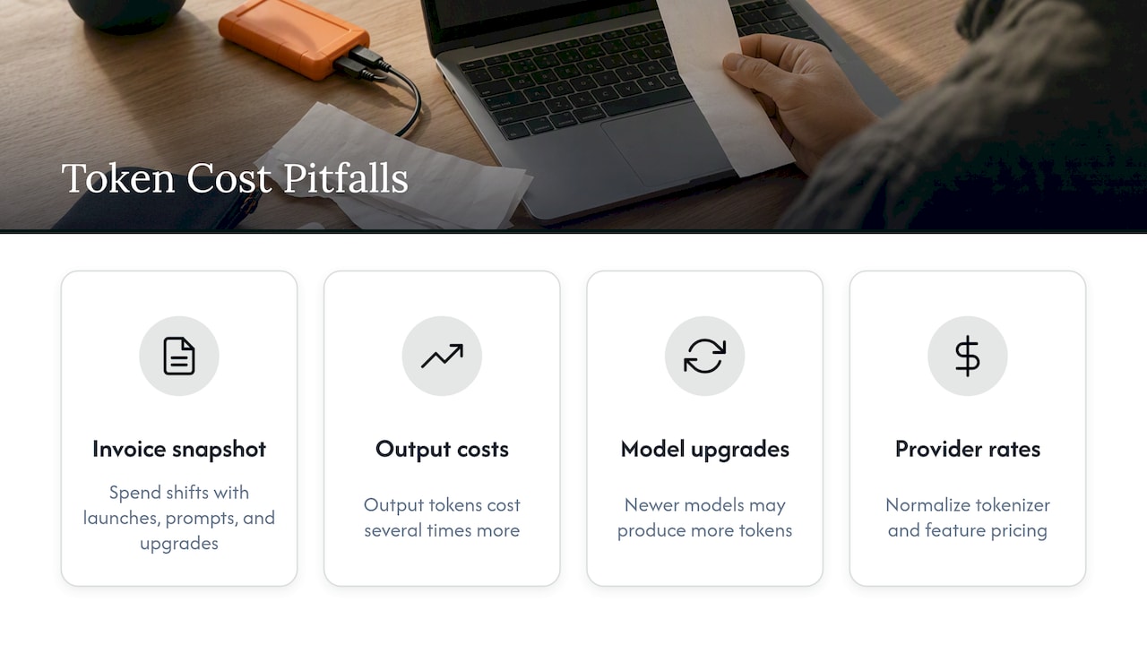 Four pitfalls in managing token costs