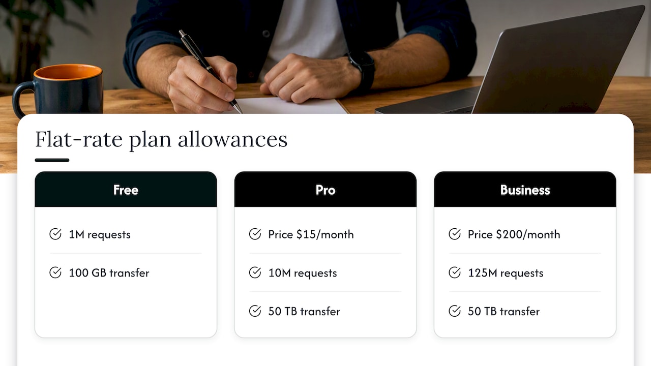CloudFront flat-rate plan limits compared