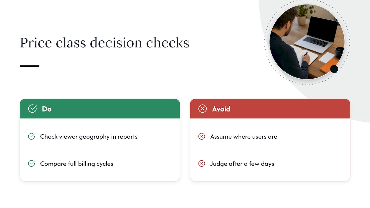 Choose price classes that match your audience — overview diagram