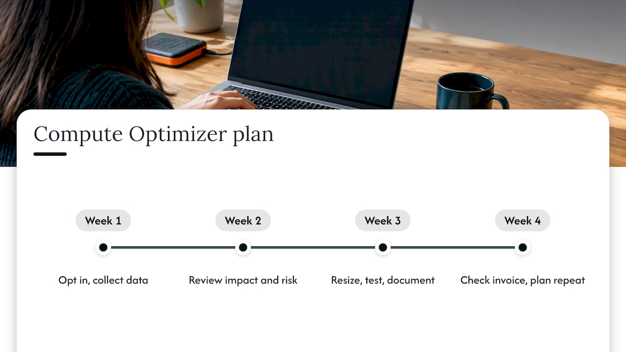 Four-week plan from opt-in to savings review